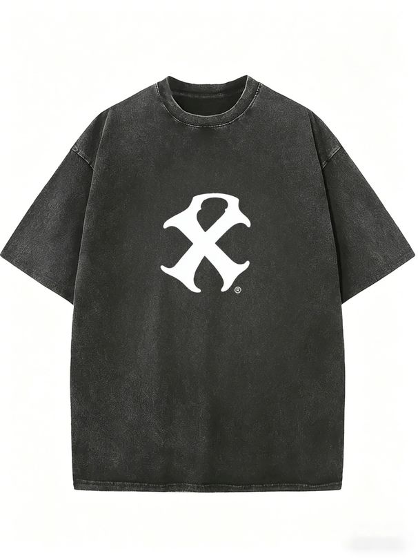 Women's Vintage Washed Basic Tee, Relaxed Fit Short Sleeve Everyday Top_ecoleips.com
