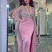 Women's Clothing Long Sleeve Sequined Tassel Dress_ecoleips.com