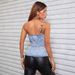 Women's Clothing Ins Sexy Backless Hot Girl Tube Top Denim Top_ecoleips.com