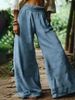 Women's Linen-Blend Wide Leg Pants – Vintage-Inspired Relaxed Fit Palazzo Trousers In Solid Colors (S-XXL, 6 Shades)_ecoleips.com