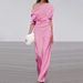Women's Clothing One Shoulder Loose White Jumpsuit Hot Selling Women's Pants_ecoleips.com
