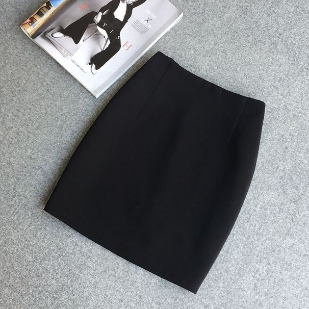 Work Anti-exposure Professional Pencil Half-length One-step Work Short Suit Skirt, Spring Season_ecoleips.com