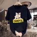 New Cotton Fashion Sense Printing Short-sleeved T-shirt Unisex Men Summer Tide Loose Hundred Tops_ecoleips.com