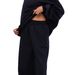 Women's Autumn/Winter Air Layer Loose Casual Fashion Suit Slanted Sweatshirt Style_ecoleips.com