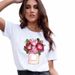 European And American Cross-border Foreign Trade Clothing, Perfume Bottle Pattern, Round Neck Printed Women's_ecoleips.com