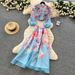 Korean Style Printed Two Piece Women's Suit Slim Fit High Waisted A Line Skirt Spring Autumn Commuter Style Resort Set_ecoleips.com