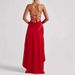 Women's Clothing Summer Sexy Suspender Backless Ruffled Irregular Dress_ecoleips.com