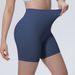 K New Thin Ice Feel, Skin Friendly, Breathable, Tight Solid Color Yoga Pants, Sports Running, Fitness Yoga Clothes, Three Part Shorts_ecoleips.com