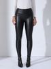 Women's Clothing PU Tight Trousers Women Plus Velvet Corduroy Leggings Slim High Waist High Elastic_ecoleips.com