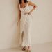 Women's Clothing Spring And Summer Casual Beach Style Suit Sling Slit Design Strappy Long Skirt Two Piece Suit_ecoleips.com