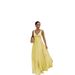 Spring/Summer Evening Fashionable Dress For Women Halter Neck Waist Cinching Pleated Solid Color_ecoleips.com
