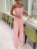 Women's Clothing Spring And Summer New Feather Tube Top Sexy Fashion Jumpsuit_ecoleips.com