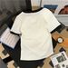 Women's Clothing Slim Short Sleeved Versatile Embroidery Design Niche T Shirt_ecoleips.com