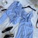 Elegant Solid Color Dress Set – Long Sleeve Blouse + Sleeveless Maxi Dress, Polyester Blend, Office To Date Night (4 Colors, S-2xl)_ecoleips.com