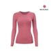 Women's Quick Drying Long Sleeve Sports Yoga T-Shirt Crew Neck Running Fitness Top Sweat Absorbing Bodysuit 1.0_ecoleips.com
