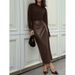Women's Clothing Premium Leather Skirt High Waisted Slim Fit Slit Bodycon Fashionable Sexy Summer Women's Bottoms_ecoleips.com