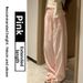 Women's High Waist Wide Leg Pants Linen-Blend Summer Breathable Comfort Straight Leg Trousers_ecoleips.com