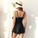 Verve New High-Waisted Sexy Ruffle Swimsuit For Women With Boyshorts Tankini Bikini High Elasticity_ecoleips.com
