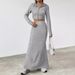 Women's Clothing Long Sleeved Hooded Zipper Sweatshirt With Hip Wrapped Long Skirt Suit Casual Women's Clothing_ecoleips.com