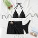 Aria Basics 2025 New European And American Cross-Border Triangle Tie Sexy High Waist Split Three-Piece Bikini Swimsuit For Women_ecoleips.com