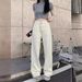 ng2510292 Real Shot Of 2024 Spring/summer Korean Style New High-waisted Slimming Jacquard Women's Jeans, Fashionable And Casual_ecoleips.com