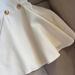 Elegant V-Neck Sleeveless Button-Down Mini Dress - Summer A-Line Skirt With High Waist In White & Black (XS-XXL)_ecoleips.com