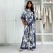 Women's Floral Print Casual Set Summer Comfortable Blouse And Pants Outfit Daily Wear Fashion_ecoleips.com