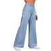 American-style Loose Wide-leg Jeans, New Summer Women's Fashion, Casual Versatile Slimming Long Pants_ecoleips.com