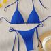 "Luxury Solid Color Bikini Set - High-End Deep V-Neck Two-Piece Swimwear With Adjustable Straps, Sexy & Elegant Design"_ecoleips.com