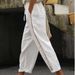 Women's Clothing Summer Nine Point Pants Loose Anti Cotton And Linen Lace Ribbed Leg Pants_ecoleips.com