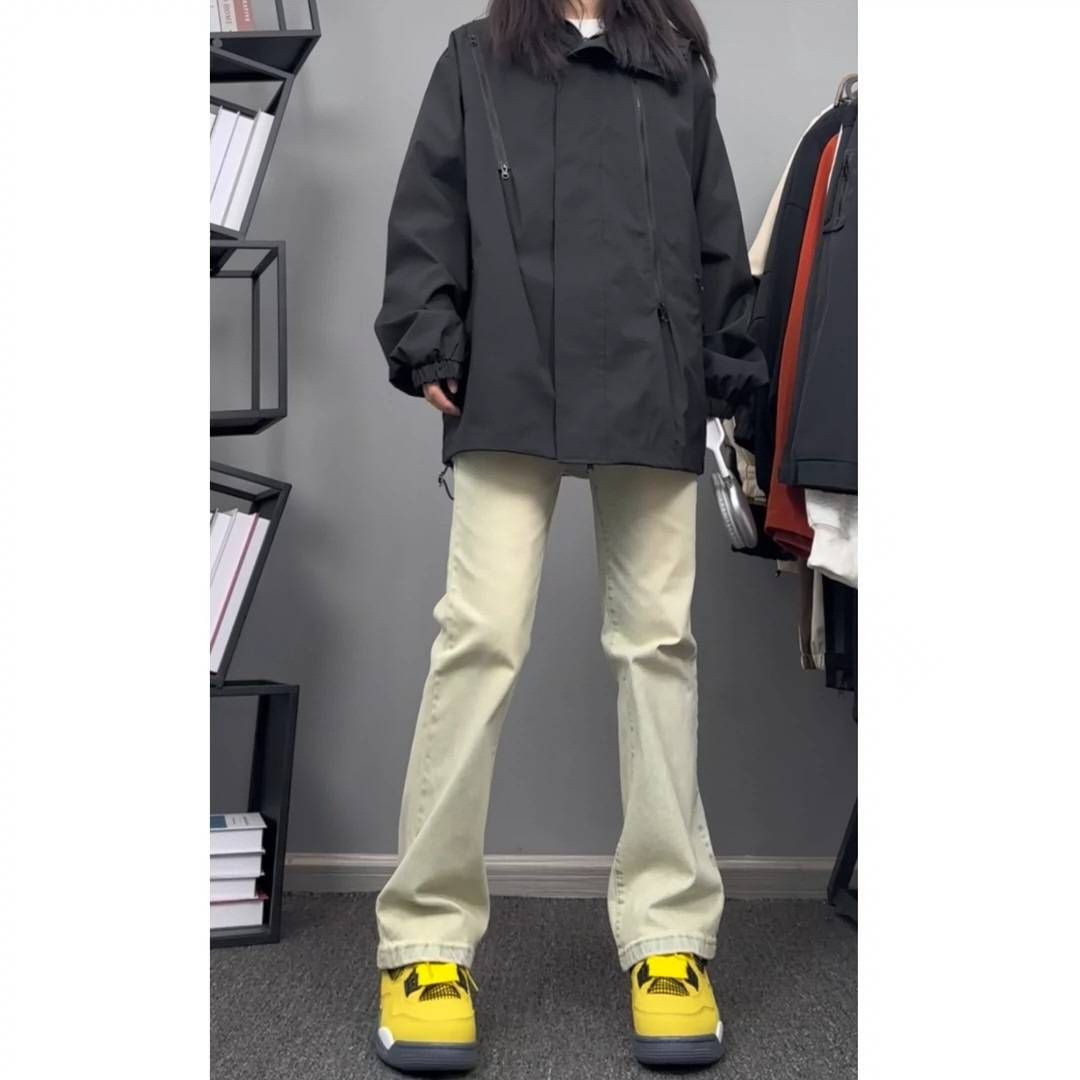 Women's Clothing Supply New Style Washed Creative Tie Dyed High Waist Elastic Hip Lifting Versatile Ladies Denim Trousers_ecoleips.com