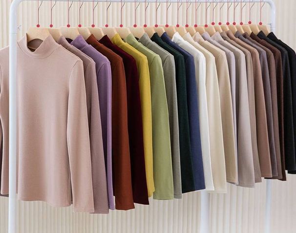 Women's High-Neck Thermal Shirt – Soft Australian Fleece, Warm & Breathable, Slim Fit (Long Sleeve, Versatile Layering Essential)_ecoleips.com