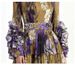 Women's French Style Long Dress V Neck Floral Print Fitted Waist Full Skirt Cake Skirt For Vacation Look_ecoleips.com