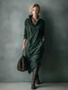 Women's Clothing Women's Suede Long Sleeve Midi Dress Casual Loose Fit With Pockets Solid Color Style Autumn Winter Wear_ecoleips.com