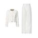 Women's Stylish Long Two Piece Suit Jacket Professional Design New Spring_ecoleips.com