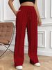 Women's Clothing Casual Fashion Sweatpants Drawstring Vertical Stripes Straight Sweatpants Women_ecoleips.com
