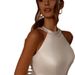 Women's Satin Halter Neck Wedding Dress - French Retro Light Trailing Party Gown_ecoleips.com