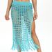 Sexy Hollow Knit Dress European And American Style See Through Slit Tassel Mini Skirt Beach Cover Up Vacation Dress_ecoleips.com