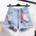 Women's Clothing Loose Wide Leg Hot Pants Light Colored Women's Denim Shorts Slim Girls Shorts_ecoleips.com