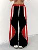Women's Casual Plaid Trousers Straight Line Simple Fashion Bottoms_ecoleips.com