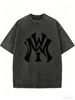 Unisex Loose Fit Vintage T-Shirt, Washed Streetwear Tee With Minimalist Casual Fashion Style_ecoleips.com
