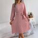 Instagram-style Real Shot Of The New Spring/summer Casual Long-sleeve Floral Pleated Skirt. . European And American_ecoleips.com