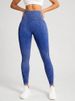 K Matte High Waisted, Waist Cinching, Hip Lifting, Slimming, Tight Fitting, High Elasticity Fitness, Running, Sports, Imitation Denim Yoga Pants_ecoleips.com