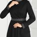 Muslim Dress Women Elegant Beaded Muslim Dress – Slim Fit Ruffled Abaya For Special Occasions_ecoleips.com