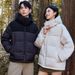 Unisex Winter down Jacket Thickened Short Hooded Warm Top Couple Style White Duck down Outerwear Archer0603 YR5816P180_ecoleips.com