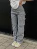 Women's High-Waist Straight Leg Denim Pants – Loose Fit Workwear Jeans With Pockets_ecoleips.com