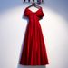 Women's Clothing Red Toast Dress Bride New Wedding Engagement Evening Dress Host Long Dress Return Door Dress Female_ecoleips.com