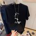 Women's White Short Sleeved T-Shirt Spring/Summer Loose Fit Trendy Slimming Top Exquisite Unique Style for Casual Wear_ecoleips.com