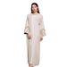 Verve 2025 New Muslim Clothing Fashion Elegant Cardigan Embroidered Dress Robe_ecoleips.com