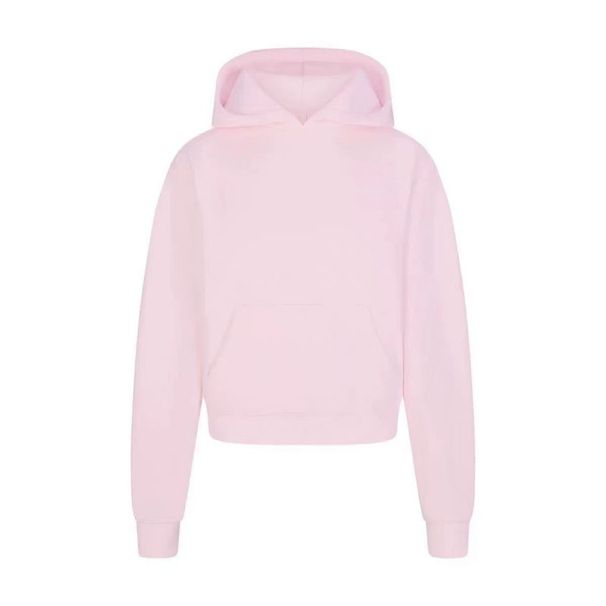 Skims Women's Cotton Fleece Hooded Sweatshirt And Kangaroo Neck Sweatpants Casual Set Custom Orders Start from One Piece_ecoleips.com